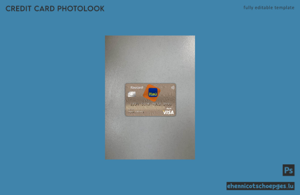 Brasilien Itau Bank Visa-Karte Debitkarte Fotoansicht Beispielvorschau